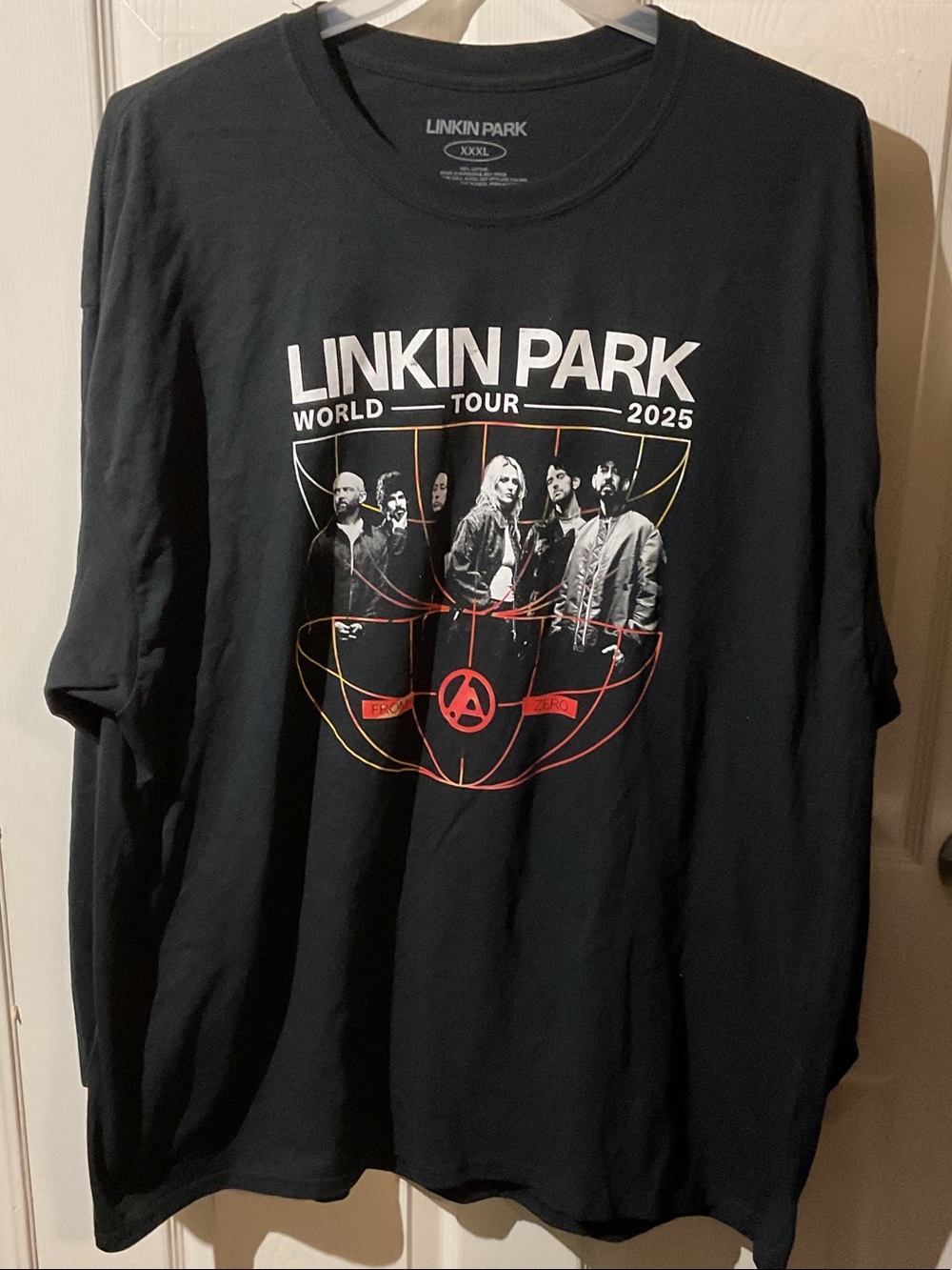 Linkin Park Official From Zero 2025 World Tour Black Long-Sleeve Graphic Tee